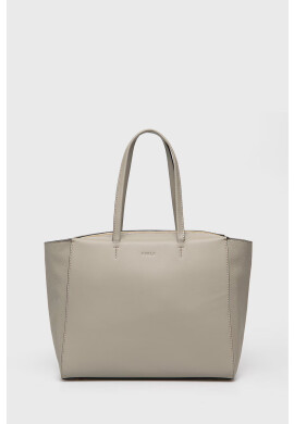 Furla Кожена чанта в сиво - Pepit.bg