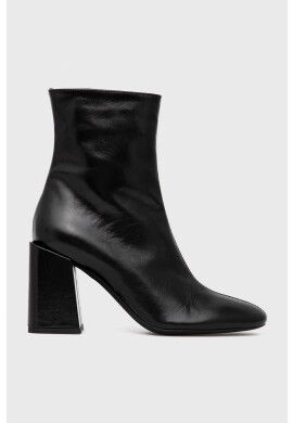 Furla Кожени боти Block Boot в черно с висок ток YD33FBK W36000 O6000 - Pepit.bg