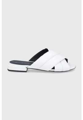 Furla Кожени чехли дамски в черно - Pepit.bg