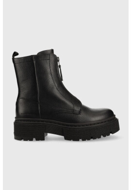 G-Star Raw Кожени боти Kafey Pfm в черно с платформа - Pepit.bg