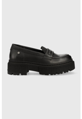 G-Star Raw Кожени мокасини Kafey Pfm в черно с равна подметка 2311021537.BLK - Pepit.bg