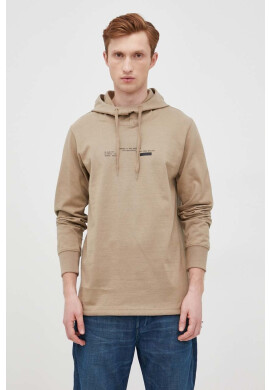 G-Star Raw Памучен суичър мъжка в бежово с принт - Pepit.bg
