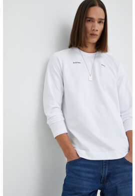 G-Star Raw Памучен суичър в зелено меланж на - Pepit.bg