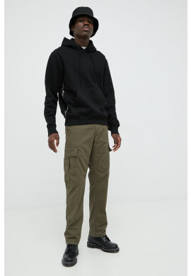 G-Star Raw Памучен суичър в черно с принт - Pepit.bg