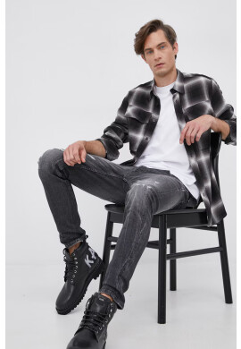 G-Star Raw Памучна риза мъжка в зелено със стандартна кройка с класическа яка - Pepit.bg