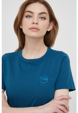 G-Star Raw Памучна тениска в тюркоазено - Pepit.bg