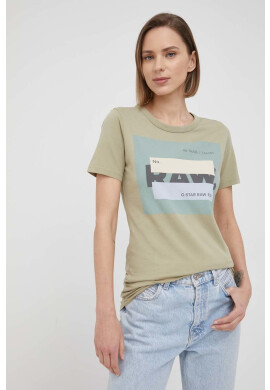 G-Star Raw Памучна тениска в тъмносиньо - Pepit.bg