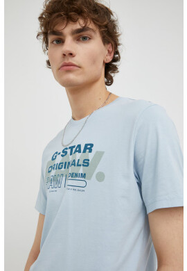 G-Star Raw Памучна тениска с принт - Pepit.bg