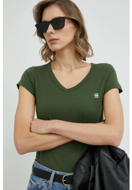 G-Star Raw Памучна тениска в бяло - Pepit.bg