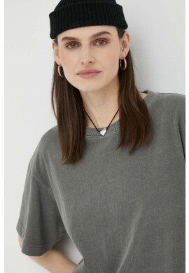 G-Star Raw Памучна тениска в сиво - Pepit.bg