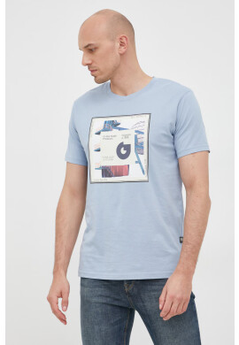 G-Star Raw Памучна тениска в черно с принт - Pepit.bg