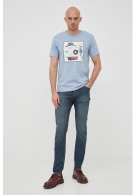 G-Star Raw Памучна тениска в черно с принт - Pepit.bg