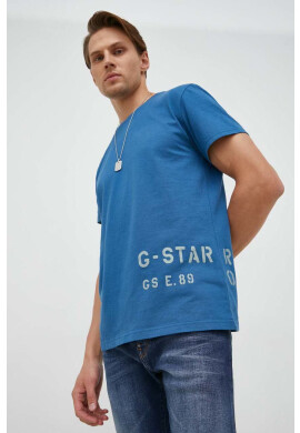 G-Star Raw Памучна тениска с принт - Pepit.bg