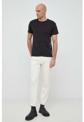 G-Star Raw Памучна тениска в черно с принт - Pepit.bg