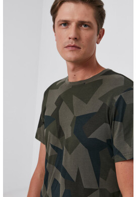 G-Star Raw Памучна тениска с десен - Pepit.bg