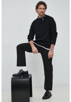 G-Star Raw Пуловер мъжки в черно от лека материя - Pepit.bg