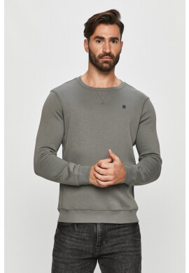 G-Star Raw Суичър в зелено с изчистен дизайн - Pepit.bg
