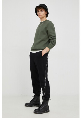 G-Star Raw Суичър мъжки в черно с изчистен дизайн - Pepit.bg