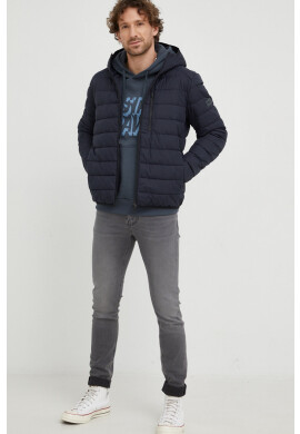 G-Star Raw Суичър в тъмносиньо с изчистен дизайн - Pepit.bg