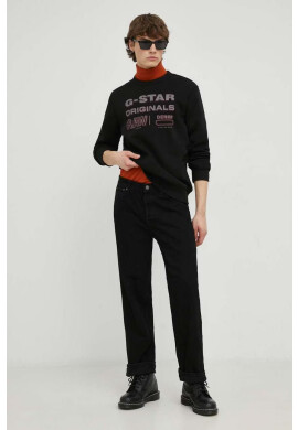 G-Star Raw Суичър в черно с принт - Pepit.bg