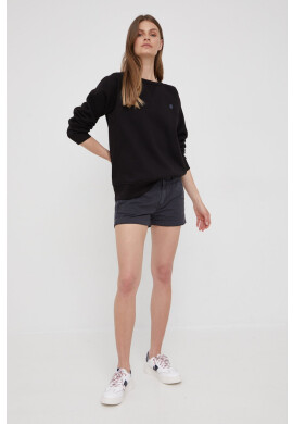 G-Star Raw Суичър в черно с изчистен дизайн - Pepit.bg