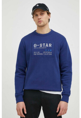 G-Star Raw Суичър в тъмносиньо с апликация - Pepit.bg