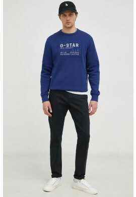 G-Star Raw Суичър в тъмносиньо с апликация - Pepit.bg