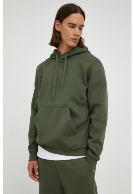 G-Star Raw Суичър в зелено с изчистен дизайн - Pepit.bg