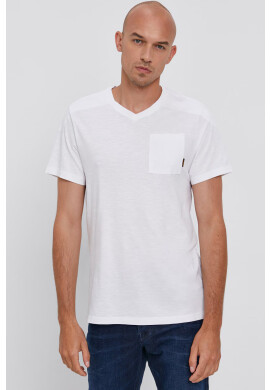 G-Star Raw Тениска мъжка в бяло с изчистен дизайн - Pepit.bg
