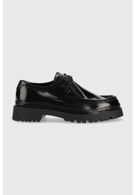 Gant Кожени мокасини Aligrey в черно с платформа - Pepit.bg