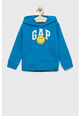 Gap Детски суичър x smiley world с качулка с принт - Pepit.bg