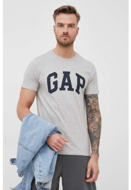 Gap Памучна тениска в бяло с апликация - Pepit.bg