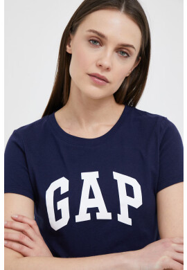 Gap Памучна тениска в тъмносиньо - Pepit.bg