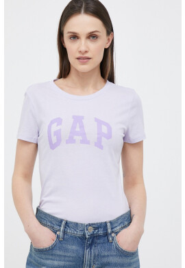 Gap Памучна тениска в бяло - Pepit.bg