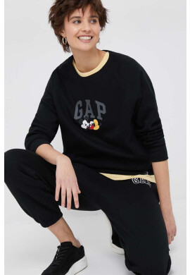 Gap Суичър x Disney в черно с принт - Pepit.bg