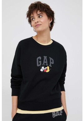 Gap Суичър x Disney в черно с принт - Pepit.bg