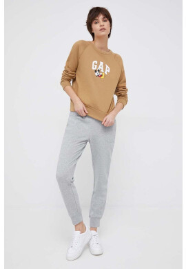 Gap Суичър x Disney в кафяво с принт - Pepit.bg