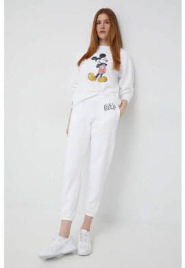 Gap Суичър x Disney в бяло с принт - Pepit.bg