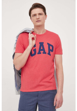 Gap Тениска в червено с принт - Pepit.bg