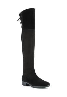 Geox Кожени ботуши Felicity в черно с равна подметка - Pepit.bg
