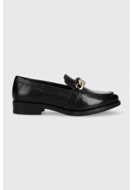 Geox Кожени мокасини DONNA BROGUE H в черно с платформа D262UH 00043 C9999 - Pepit.bg