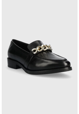 Geox Кожени мокасини DONNA BROGUE H в черно с платформа D262UH 00043 C9999 - Pepit.bg