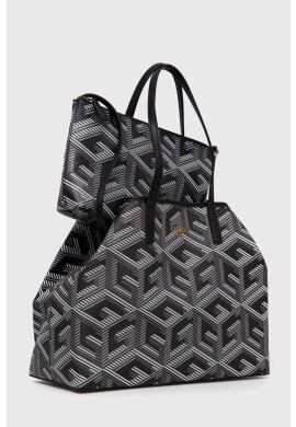 Guess Чанта в сиво - Pepit.bg
