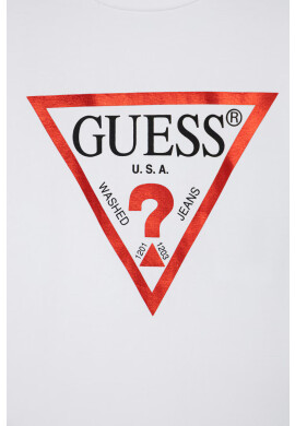 Guess Детска тениска в бяло - Pepit.bg