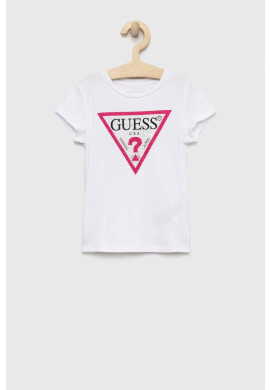 Guess Детска тениска в бежово - Pepit.bg