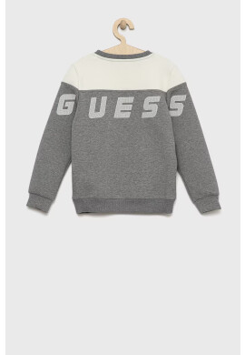Guess Детски суичър в сиво с десен - Pepit.bg