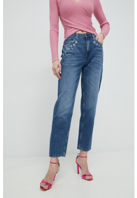 Guess Дънки Mom Jean с висока талия - Pepit.bg