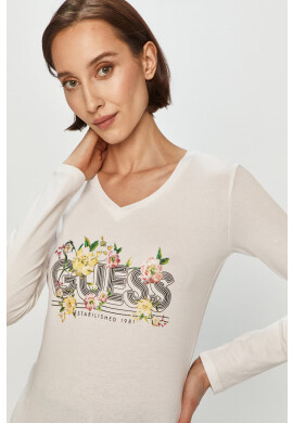 Guess Jeans - Блуза с дълги ръкави - Pepit.bg