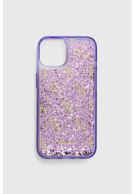 Guess Кейс за телефон iPhone 14 6.1" в лилаво - Pepit.bg