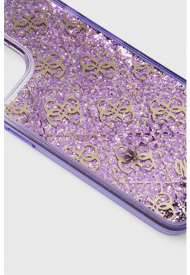 Guess Кейс за телефон iPhone 14 6.1" в лилаво - Pepit.bg